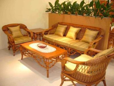 罗蒂欧沙发五件套 江西金丝藤艺家具的匠心之作